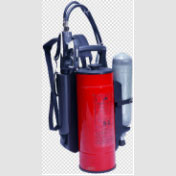 Mobile water mist fire extinguishing device